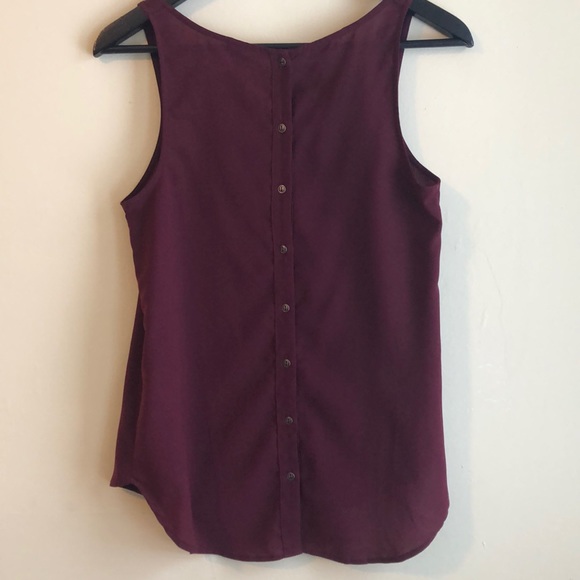 DYNAMITE | Burgundy Tank with Buttons - Picture 3 of 7